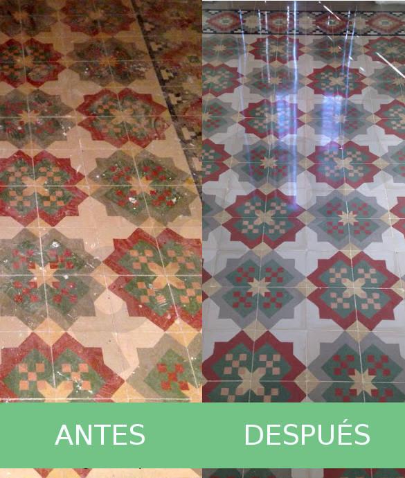 restaurar mosaicos hidráulicos